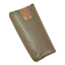 Paquet de coton absorbant, US Army Medical Department, Item No. 2042000, intact
