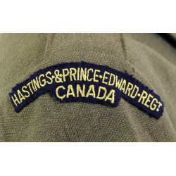 Battledress canadien, Pattern 1939, Hastings & Prince Edward Regiment, nominatif