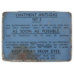 Tin, Anti-Gas Ointment, No. 5, 1942, Full