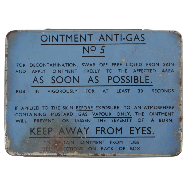 Tin, Anti-Gas Ointment, No. 5, 1942, Full