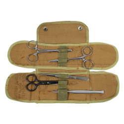 Trousse d'instruments, Medical Officers Case, Item No. 97051, avec accessoires