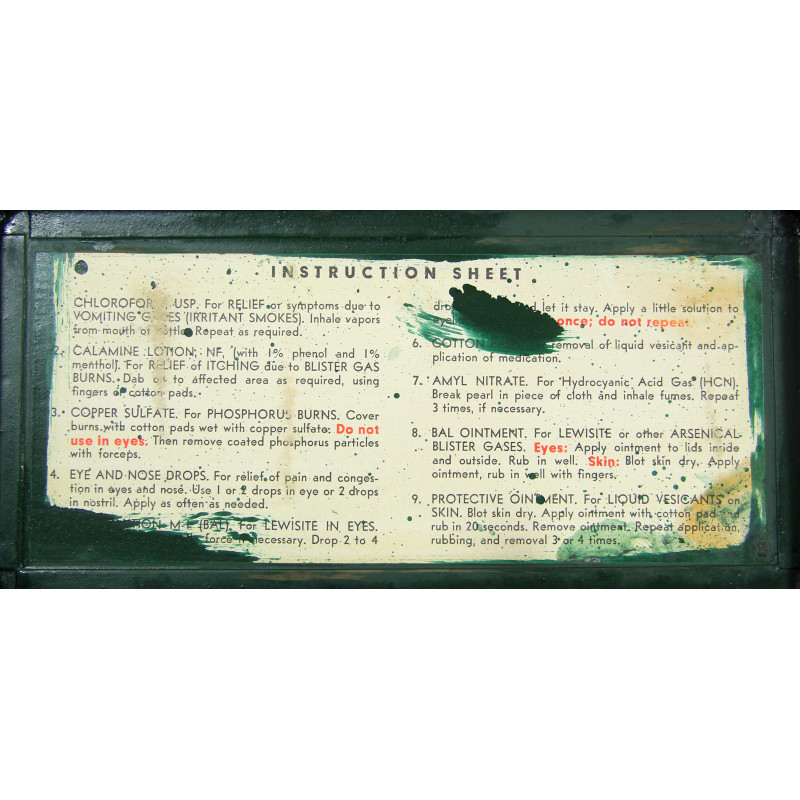 Kit, First-Aid, For Gas Casualties Only, OD, 1943