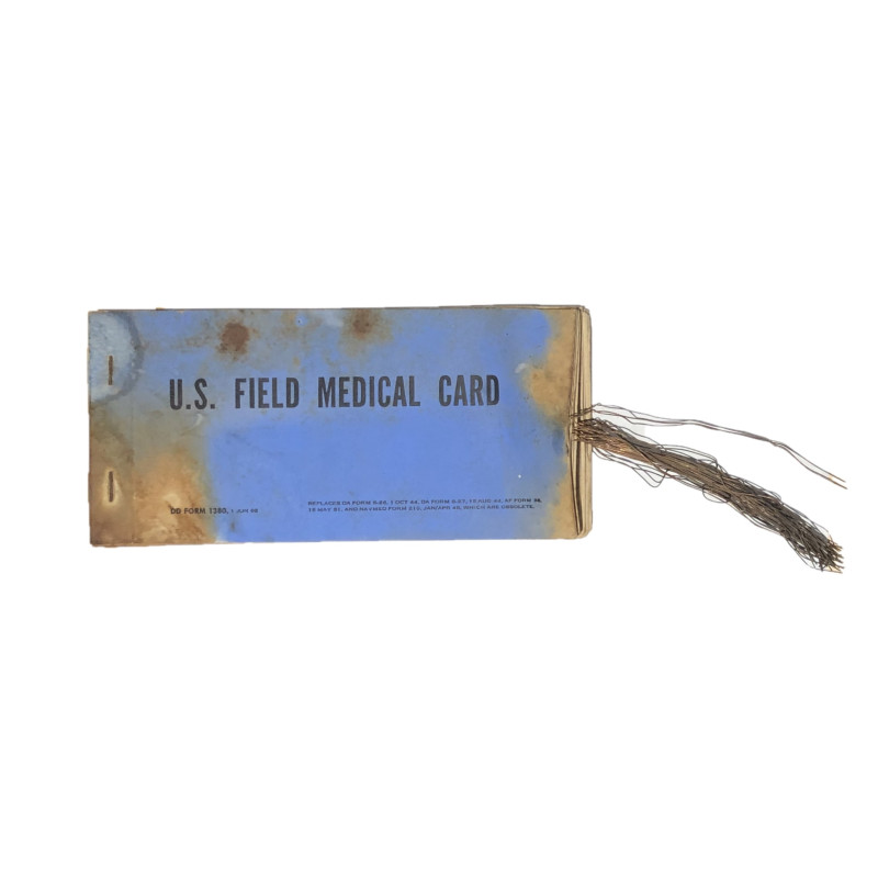 Carnet d'étiquettes de blessés, US Field Medical Card Book, 1967