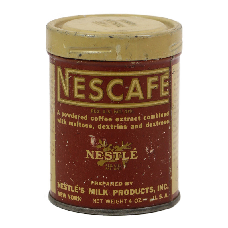 Tin, Soluble Coffee, NESCAFÉ, Ration, Ten-in-One, Empty