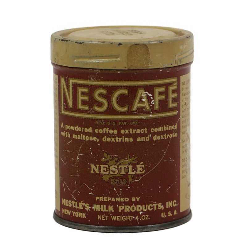 Tin, Soluble Coffee, NESCAFÉ, Ration, Ten-in-One, Empty