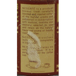 Tin, Soluble Coffee, NESCAFÉ, Ration, Ten-in-One, Empty