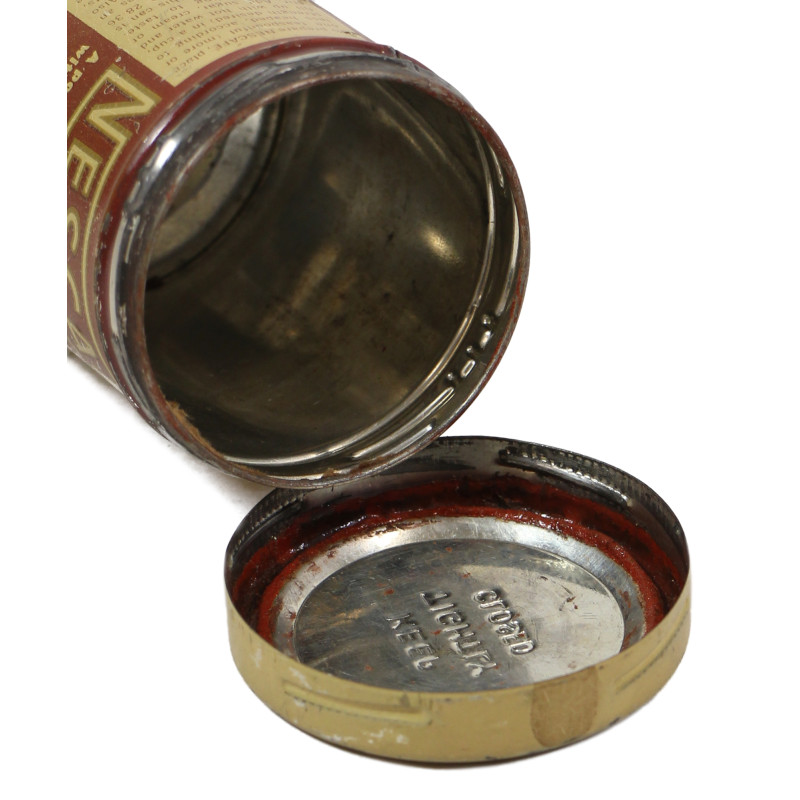 Boîte de café soluble, NESCAFÉ, ration Ten-in-One, vide