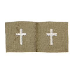 Insignes d'aumônier chrétien, Chaplain, US Army, en tissu, état neuf