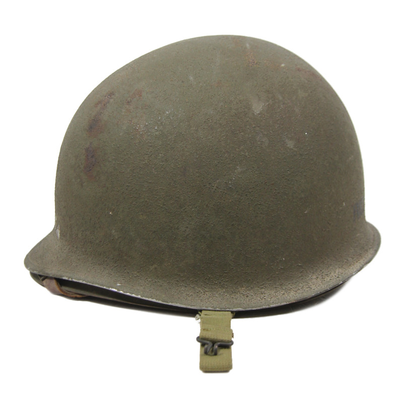 Helmet, M1, Fixed Loops, 6 REC. STA., Firestone Liner, Green A Washers