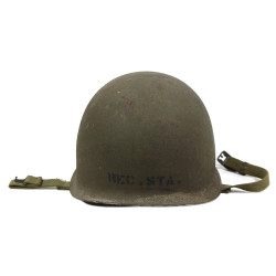 Casque M1, pattes fixes, 6 REC. STA., liner Firestone, A washers verts