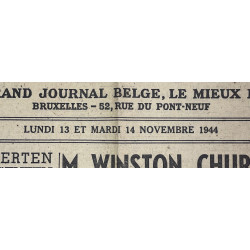 Journal belge, La Dernière Heure, 14 novembre 1944