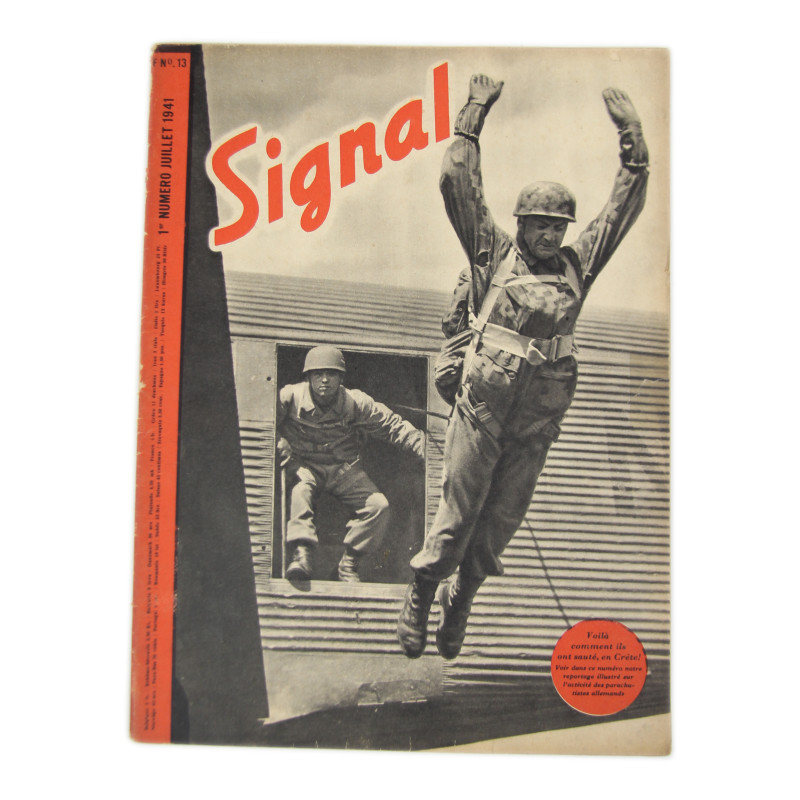 Magazine Signal, Fallschirmjäger, juillet 1941, édition française Magazine Signal, Fallschirmjäger, juillet 1941, édition française