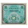 Banknote, Flag, (Invasion Money), 2 Francs, 1944 Banknote, Flag, (Invasion Money), 2 Francs, 1944