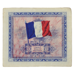 Billet d'invasion, 5 francs, 1944