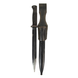 Bayonet, Mauser 98k, 1940, Complete with Matching Scabbard and Leather Frog