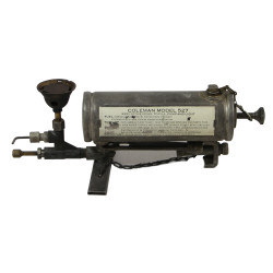Réchaud, Coleman, Model No. 527, avec stérilisateur, Pioneer, US Army Medical Department
