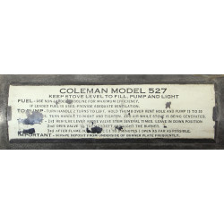 Réchaud, Coleman, Model No. 527, avec stérilisateur, Pioneer, US Army Medical Department