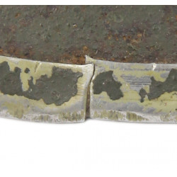 Casque M1, pattes fixes, 5th Infantry Division, impacté