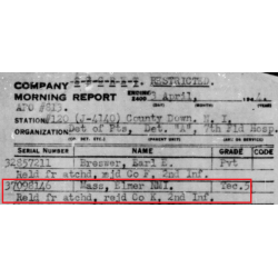 Grouping, T/5 Elmer Mass, 2nd Inf. Reg., 5th Infantry Division