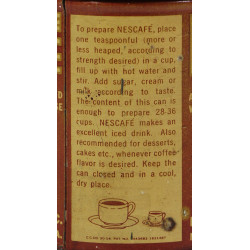 Tin, Soluble Coffee, NESCAFÉ, Ration, Ten-in-One, Empty