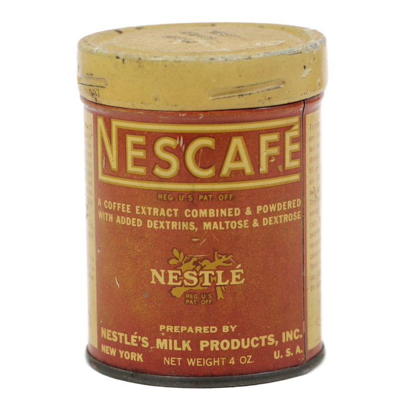 Tin, Soluble Coffee, NESCAFÉ, Ration, Ten-in-One, Empty