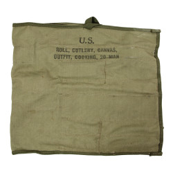 Roll, Cutlery, Canvas, Outfit, Cooking, 20-Man, US Army, Complete