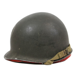 Casque M1, pattes fixes, Brig. Gen. Louis J. "Gun-powder Lou" Fortier, Artillery Commander, 94th Infantry Division, ETO