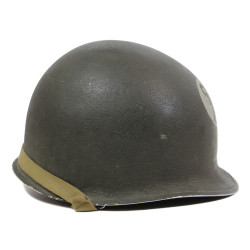 Casque M1, pattes fixes, Brig. Gen. Louis J. "Gun-powder Lou" Fortier, Artillery Commander, 94th Infantry Division, ETO
