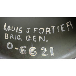 Casque M1, pattes fixes, Brig. Gen. Louis J. "Gun-powder Lou" Fortier, Artillery Commander, 94th Infantry Division, ETO