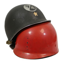 Casque M1, pattes fixes, Brig. Gen. Louis J. "Gun-powder Lou" Fortier, Artillery Commander, 94th Infantry Division, ETO
