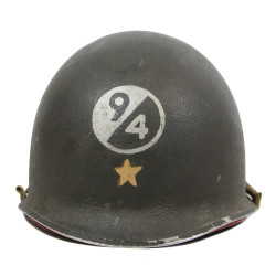 Casque M1, pattes fixes, Brig. Gen. Louis J. "Gun-powder Lou" Fortier, Artillery Commander, 94th Infantry Division, ETO
