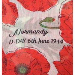 Scarf, poppies