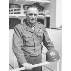 Casque M1, pattes fixes, Brig. Gen. Louis J. "Gun-powder Lou" Fortier, Artillery Commander, 94th Infantry Division, ETO