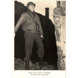 Casque M1, pattes fixes, Brig. Gen. Louis J. "Gun-powder Lou" Fortier, Artillery Commander, 94th Infantry Division, ETO