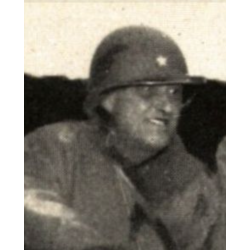Casque M1, pattes fixes, Brig. Gen. Louis J. "Gun-powder Lou" Fortier, Artillery Commander, 94th Infantry Division, ETO