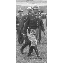 Casque M1, pattes fixes, Brig. Gen. Louis J. "Gun-powder Lou" Fortier, Artillery Commander, 94th Infantry Division, ETO