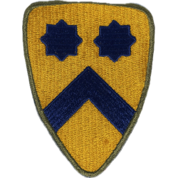 Insigne, 2nd Cavalry Division, bord vert, GEMSCO