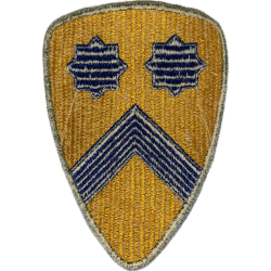 Insigne, 2nd Cavalry Division, bord vert, GEMSCO