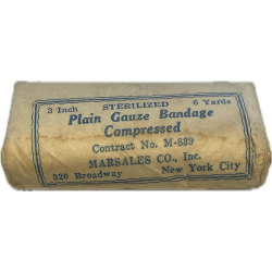 Pansement, Plain Gauze Band. Compressed, No. M-839, Marsales Co. Inc.