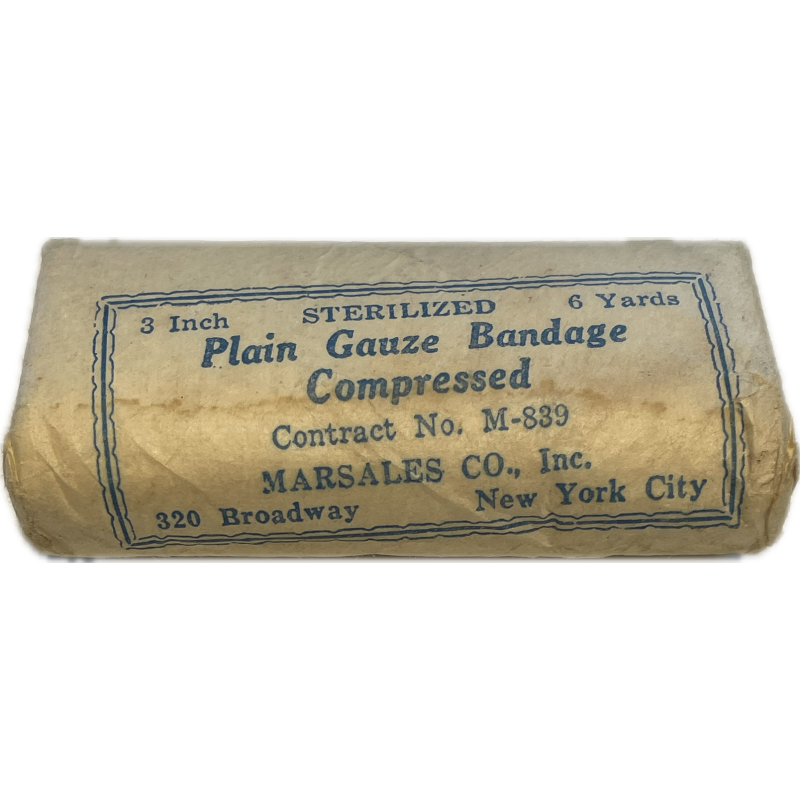 Pansement, Plain Gauze Band. Compressed, No. M-839, Marsales Co. Inc.