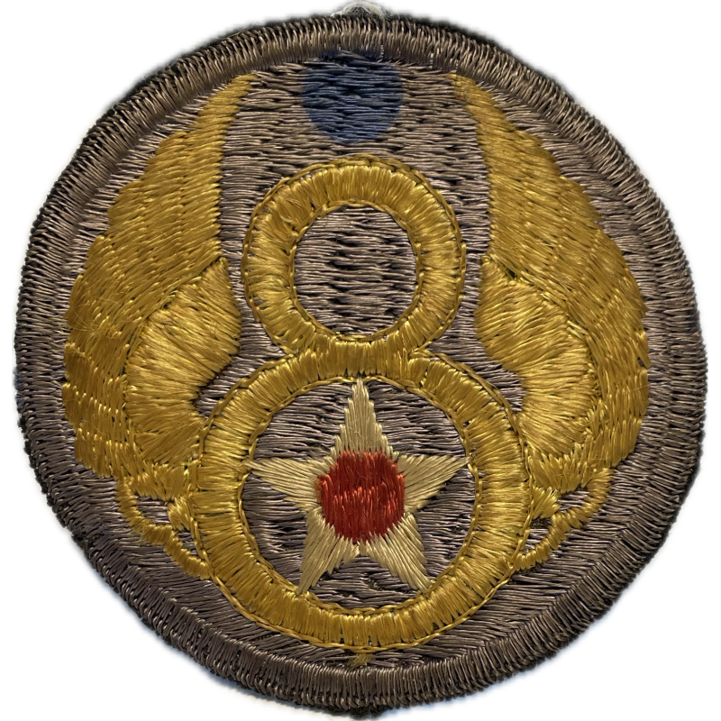 Insignia, Sleeve, 8th Air Force, USAAF, British Made Insignia, Sleeve, 8th Air Force, USAAF, British Made
