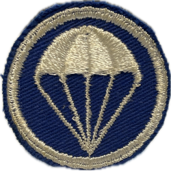 Insigne de calot parachutiste, twill, bleu