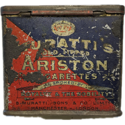 Box, Empty, British Cigarettes, Muratti's Ariston, Normandy