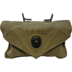 Pouch, First-Aid Packet, M-1942, with First-Aid Packet, E.A. BROWN MFG. CO. 1943