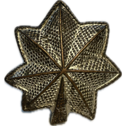 Grade en métal, Lieutenant Colonel, à épingle, Snow flakes