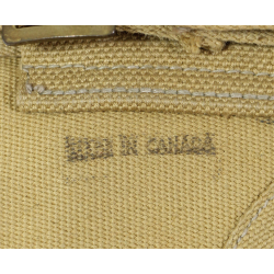 Holster en toile canadien pour revolver, Royal Canadian Armoured Corps, MS & U Ltd. 1942, état neuf