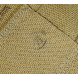 Holster en toile canadien pour revolver, Royal Canadian Armoured Corps, MS & U Ltd. 1942, état neuf