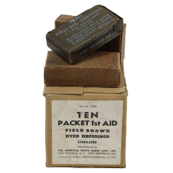 Pansement, Small First-Aid, US Army, Carlisle Model, 1942, THE AMERICAN WHITE CROSS LABS, Item 92082