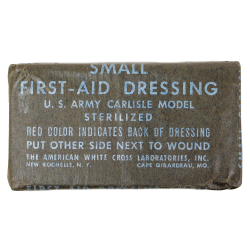 Pansement, Small First-Aid, US Army, Carlisle Model, 1942, THE AMERICAN WHITE CROSS LABS, Item 92082