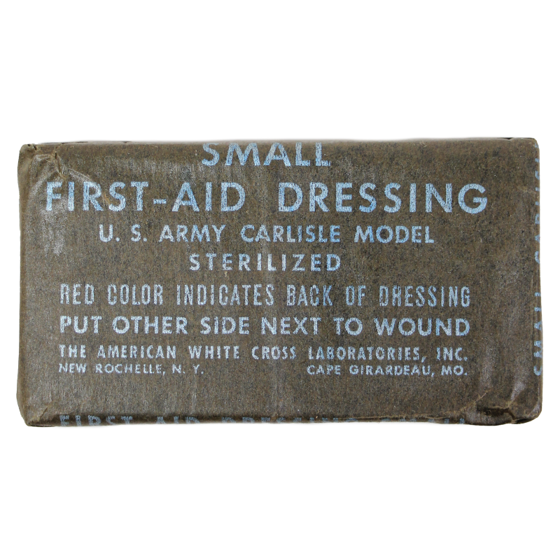 Pansement, Small First-Aid, US Army, Carlisle Model, 1942, THE AMERICAN WHITE CROSS LABS, item No. 92082